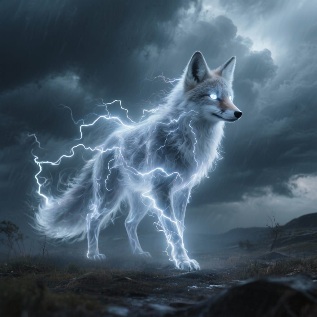 Spectral Fox of Lightning and Wind