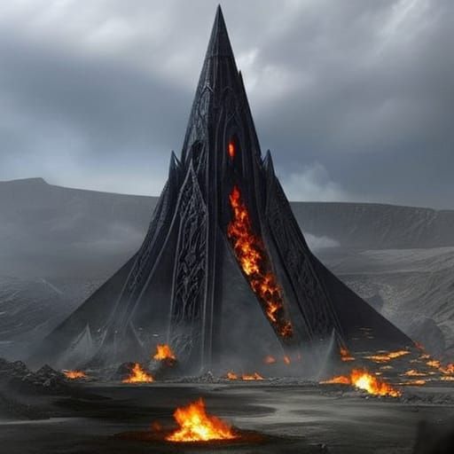 Barad-dûr Pyramid with Balrog Guardian