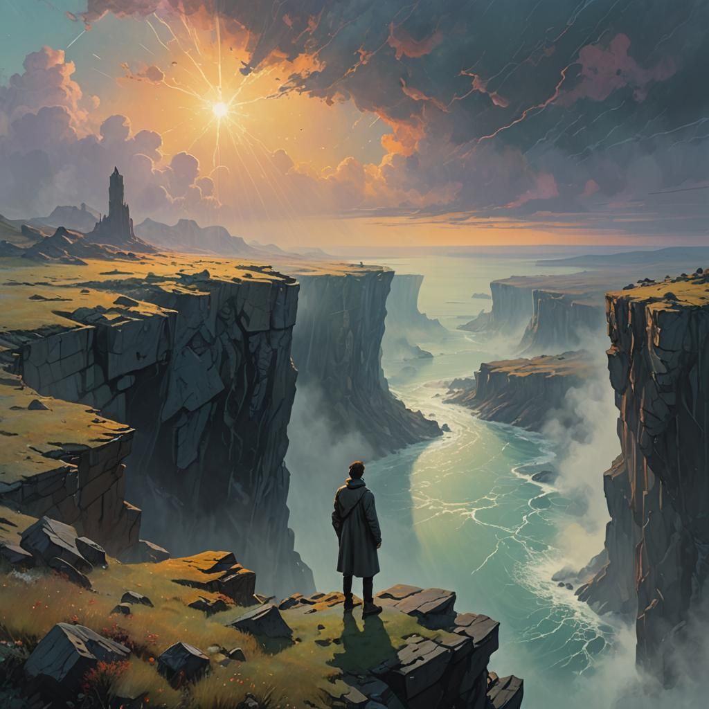 Chaotic Dreamlike Landscape Inspired by Impressionism