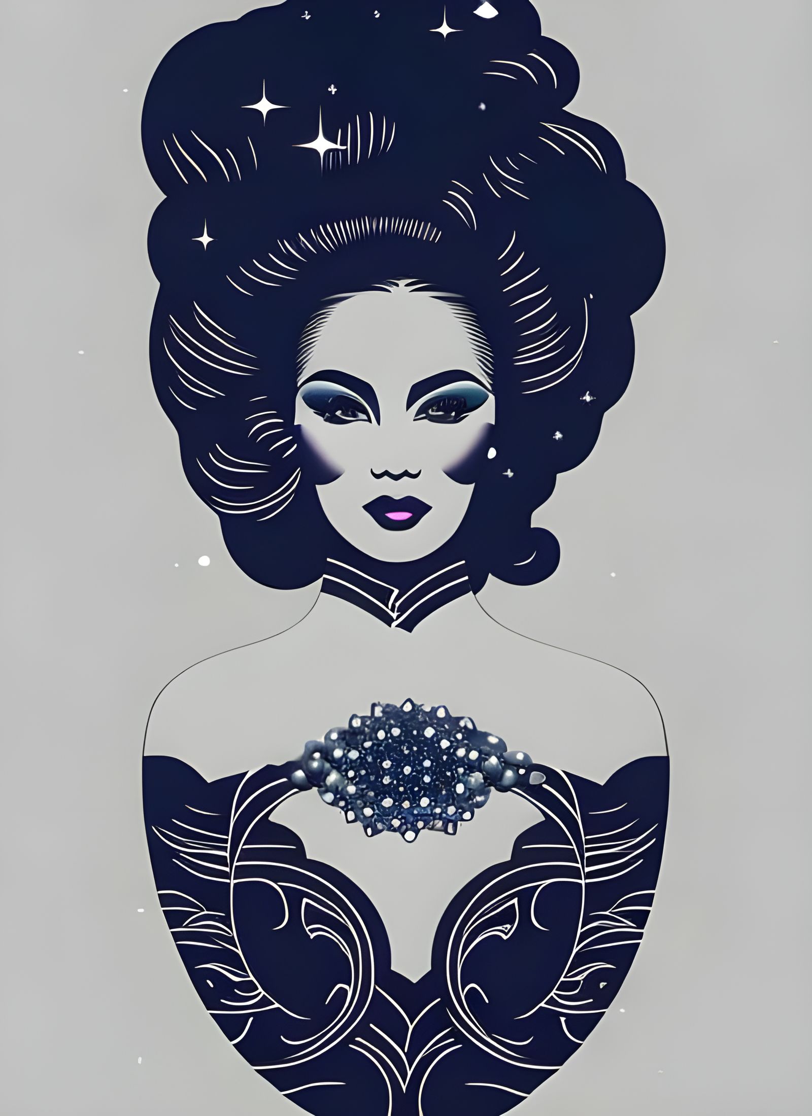 Astronaut Portrait in Storybook Style