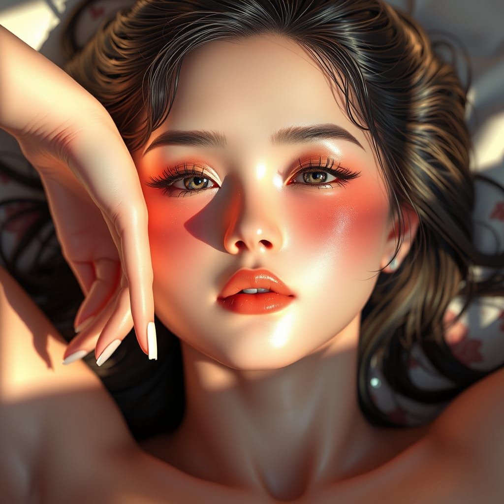 Anime Yae Miko as High-Fashion Model