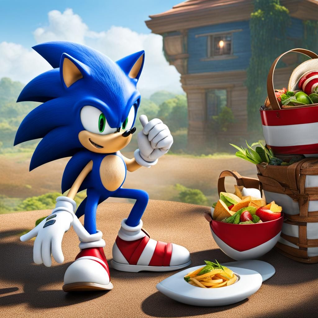 Sonic the Hedgehog AI Image