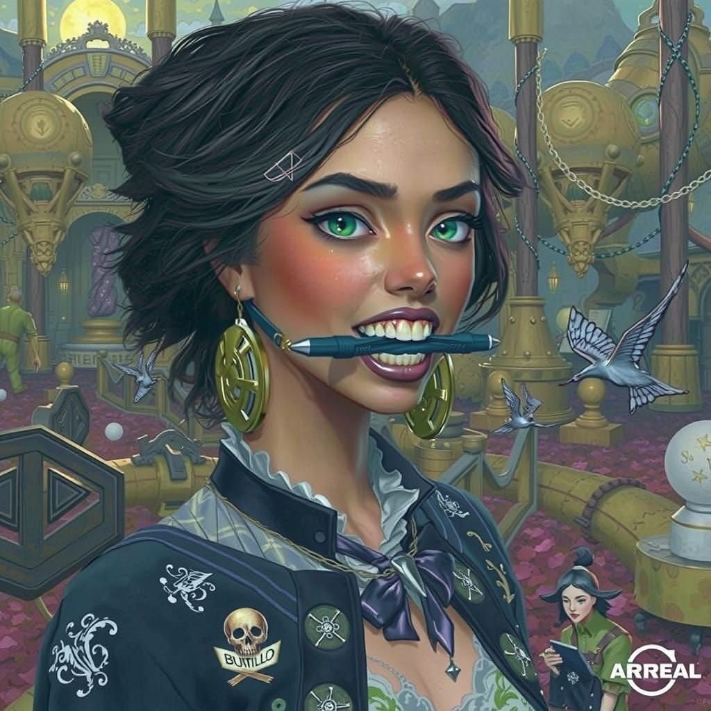 Enigmatic Communicator in a Dreamlike Realm