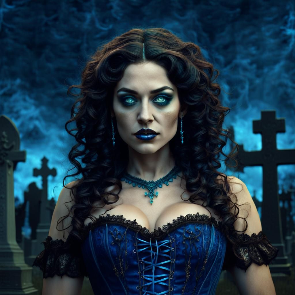 Cajun Bayou Witch Communicating With Spirits