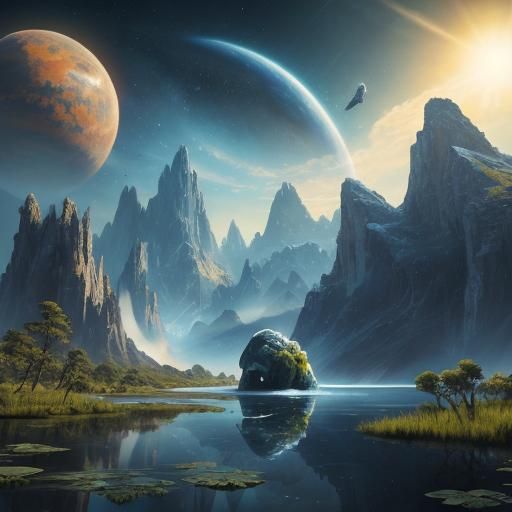 Peaceful Exoplanet with Giant Mammalian Lifeforms
