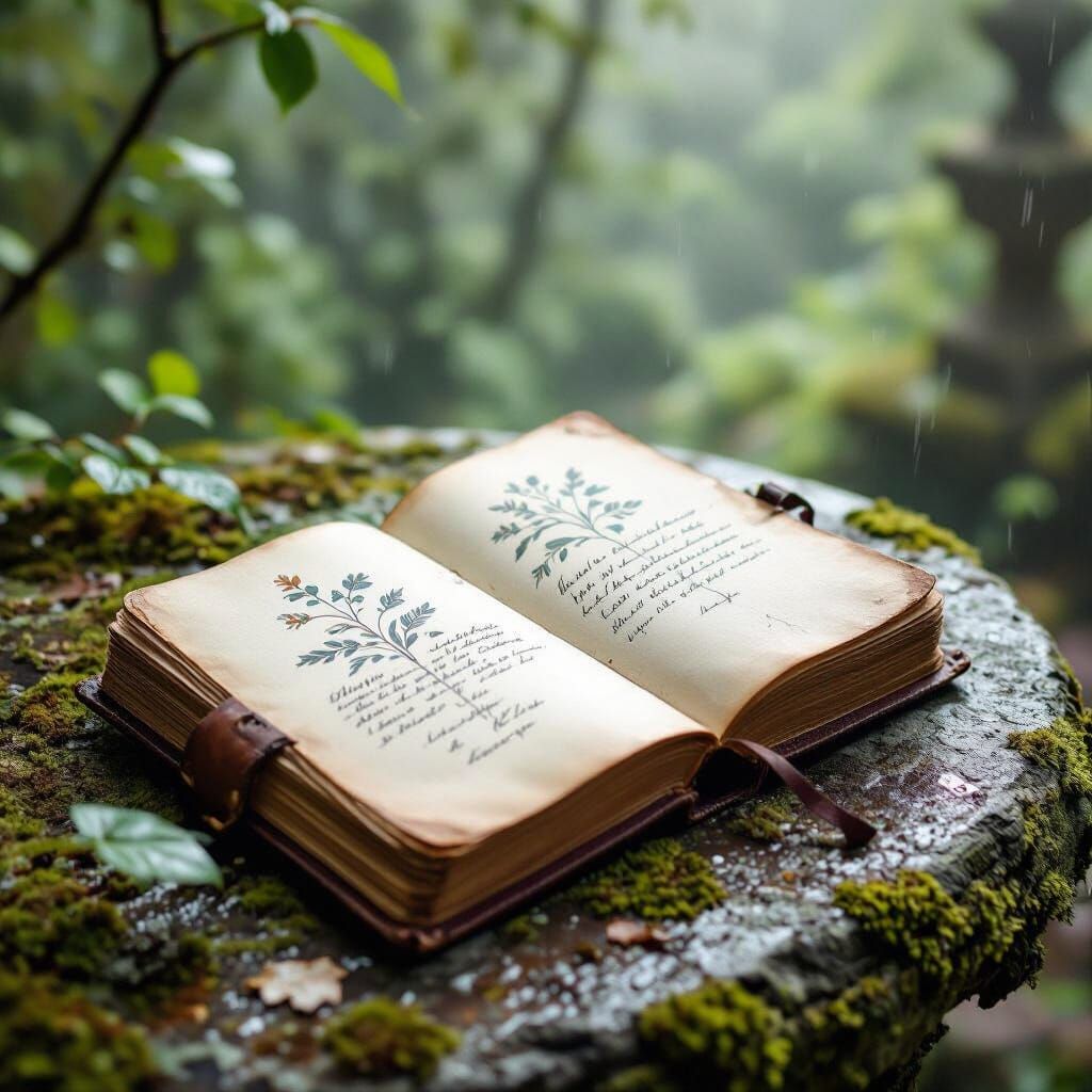Botanical Journal in Abandoned Garden Style