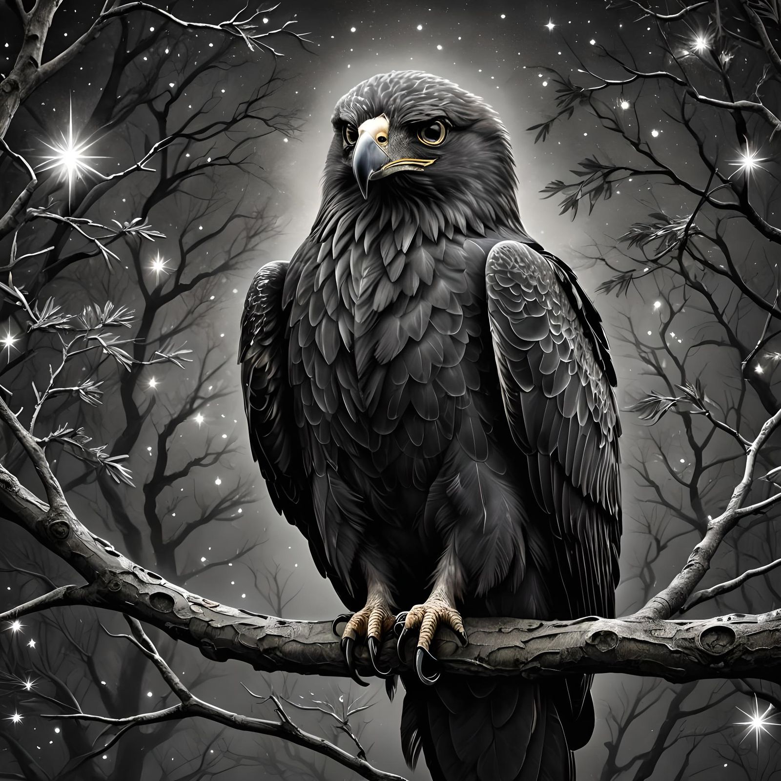 Mythical Black Eagle