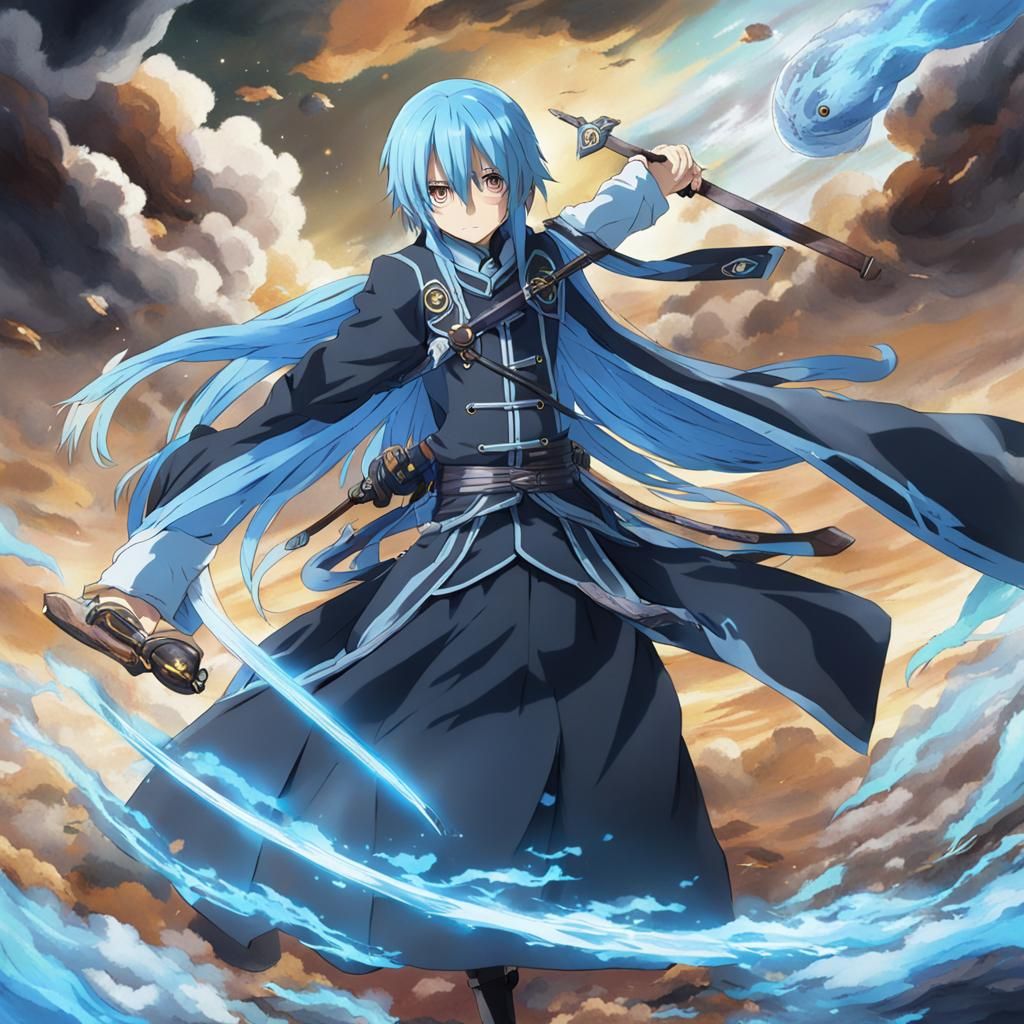 Rimuru Tempest Anime Character Portrait