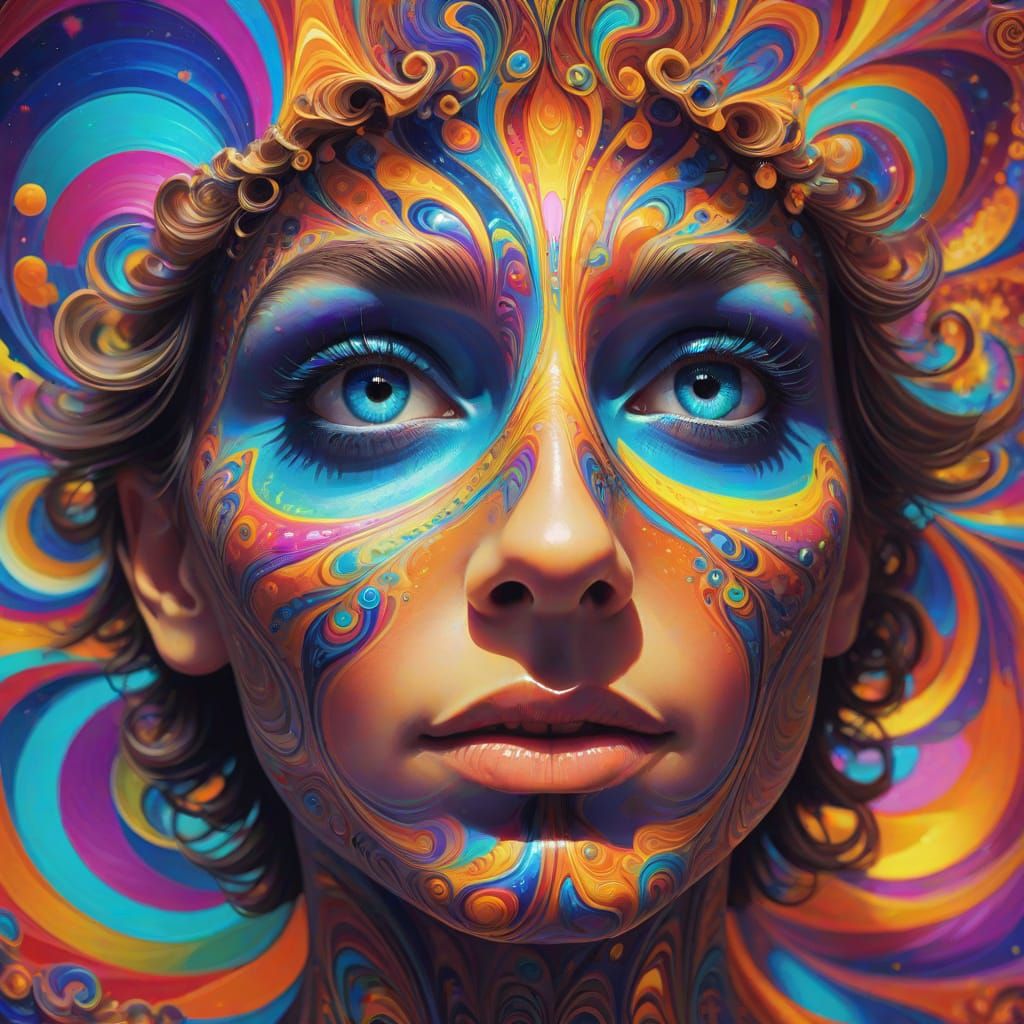 Mesmerizing Swirling Cosmic Artwork