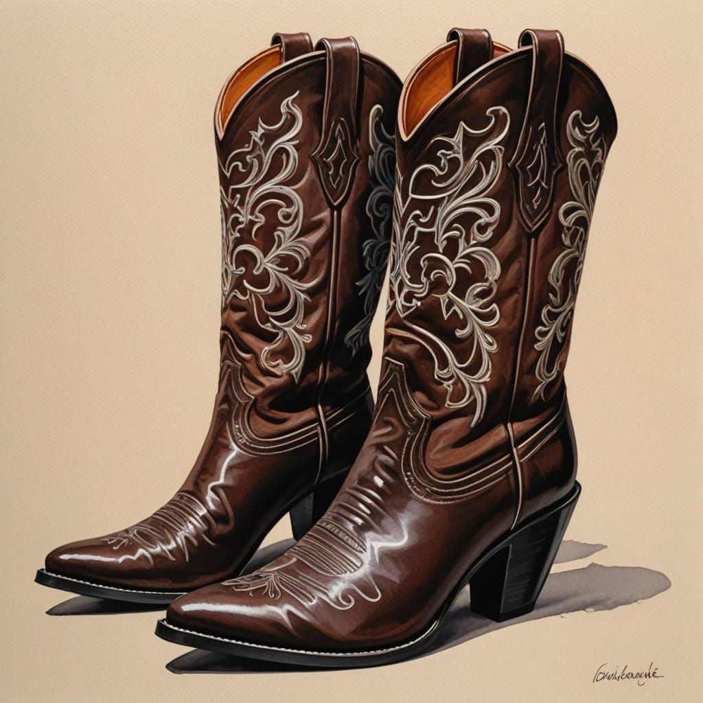 Stiletto cowboyboot