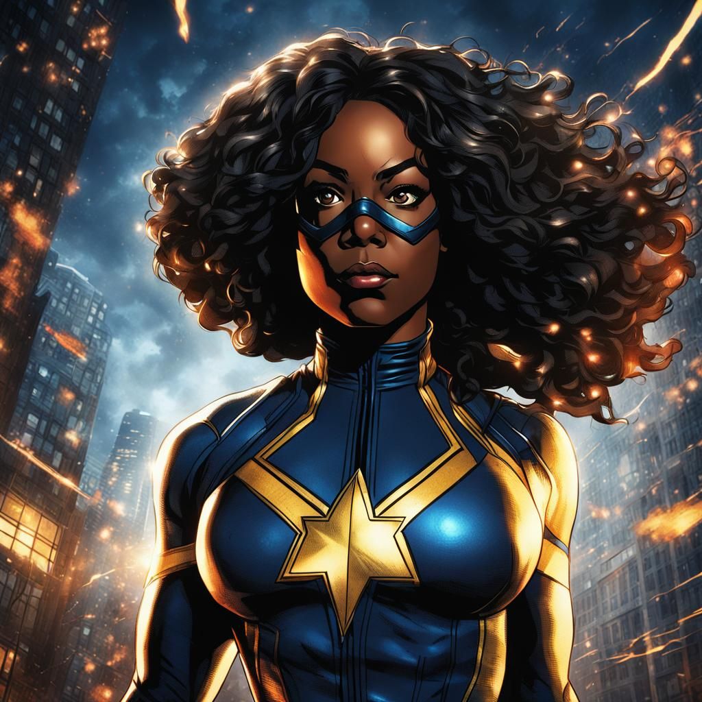 Monica Rambeau as Ms. Marvel in HDR