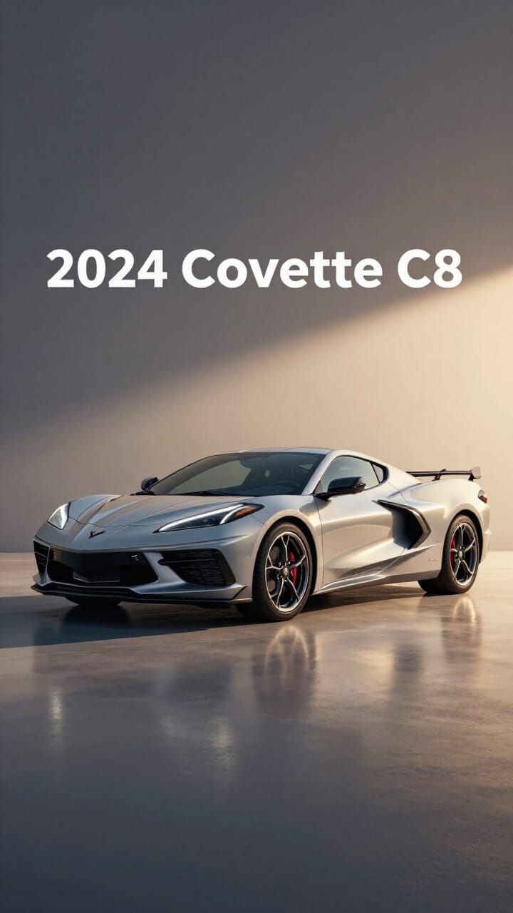2024 Corvette C8 in Professional Studio Lighting