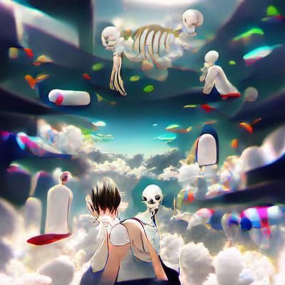 Abstract Afterlife: Ethereal Transition to the Unknown