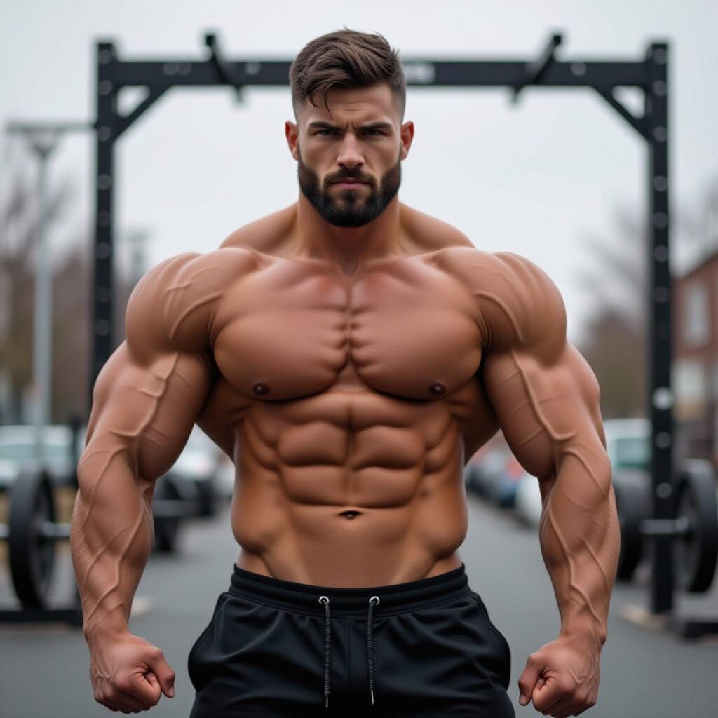 Thug Man Builds Muscle