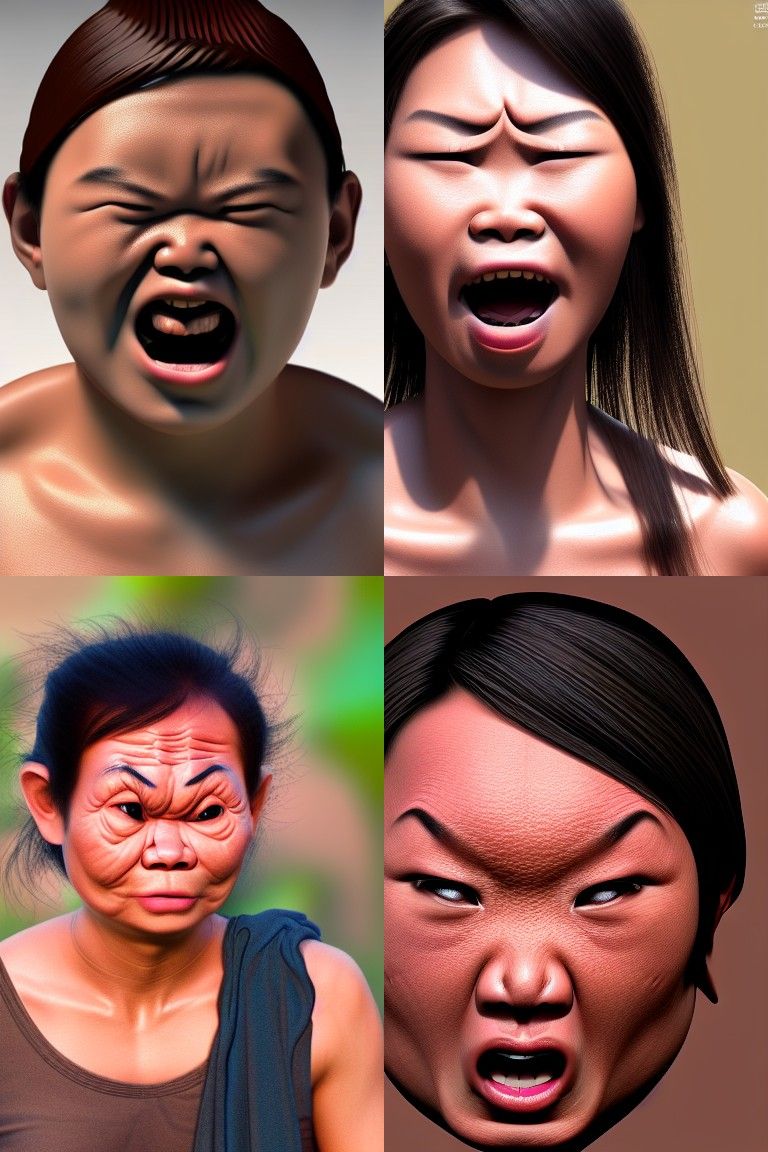 Constipated Thai Beauty: 8k Resolution Concept Art