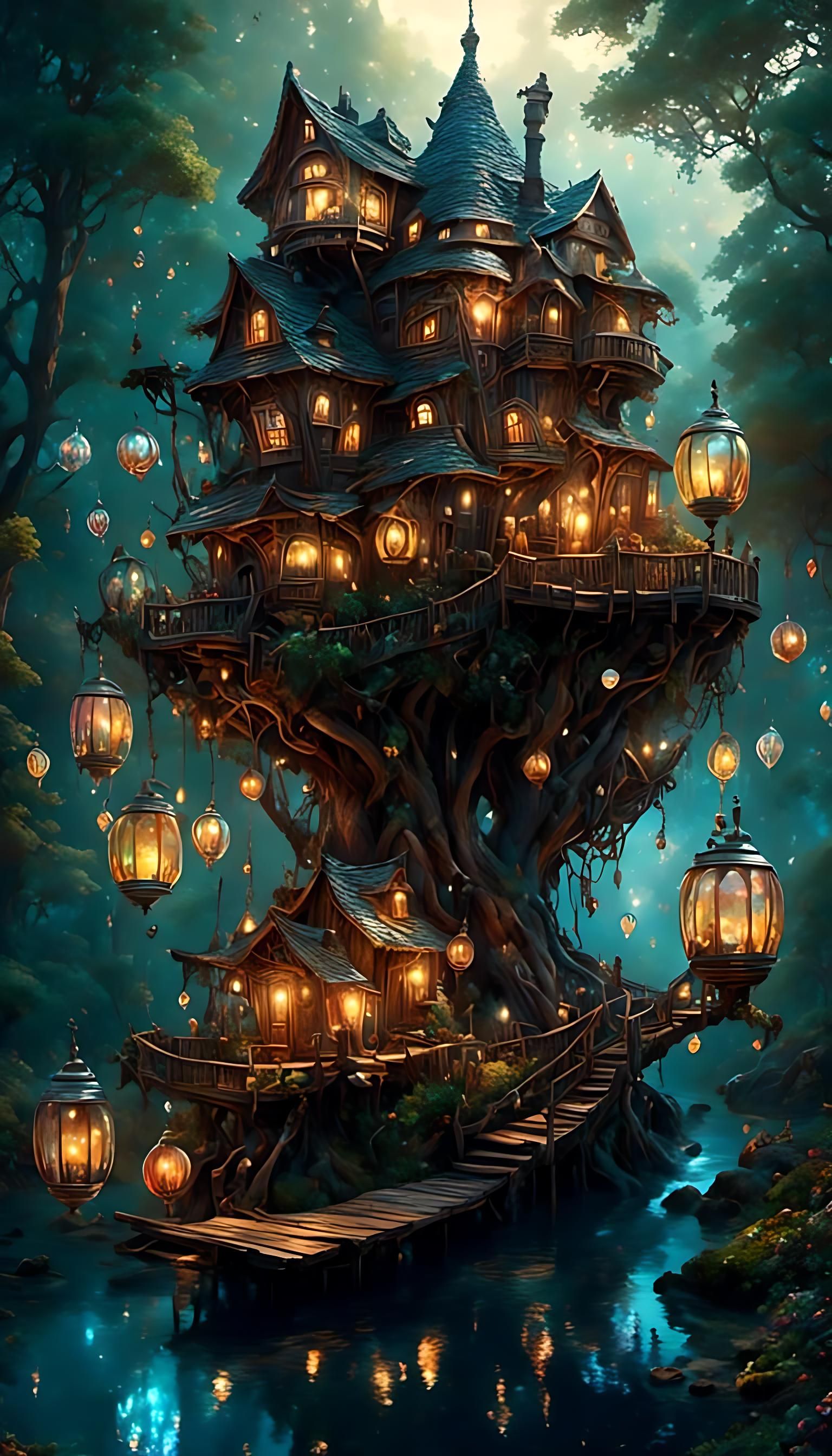 The raft treehouse ...