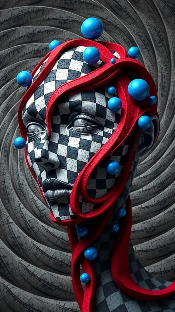 Face Materializing from Mathematical Patterns