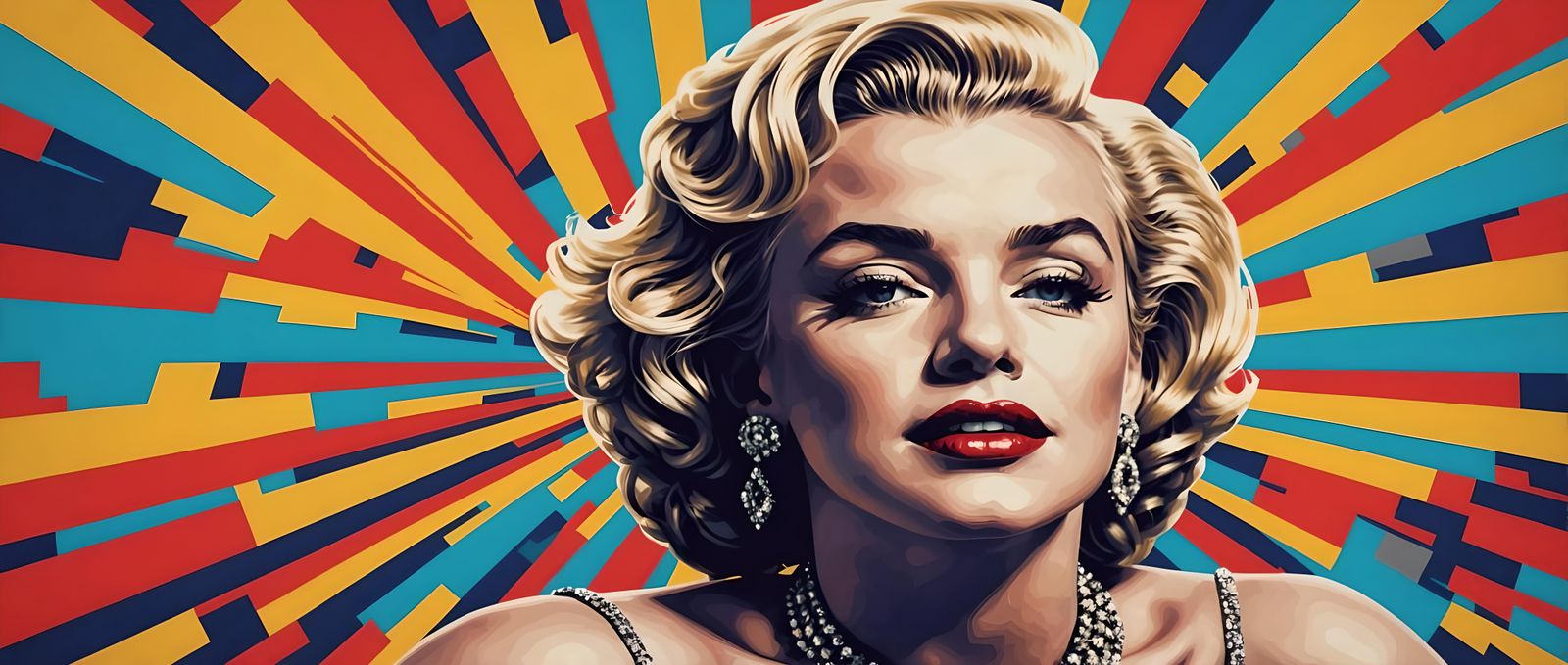 Hyperrealistic 3D Pop Art Marilyn Monroe Portrait