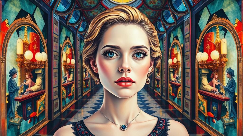 Fantasy Portrait in Gouache and Watercolor Style