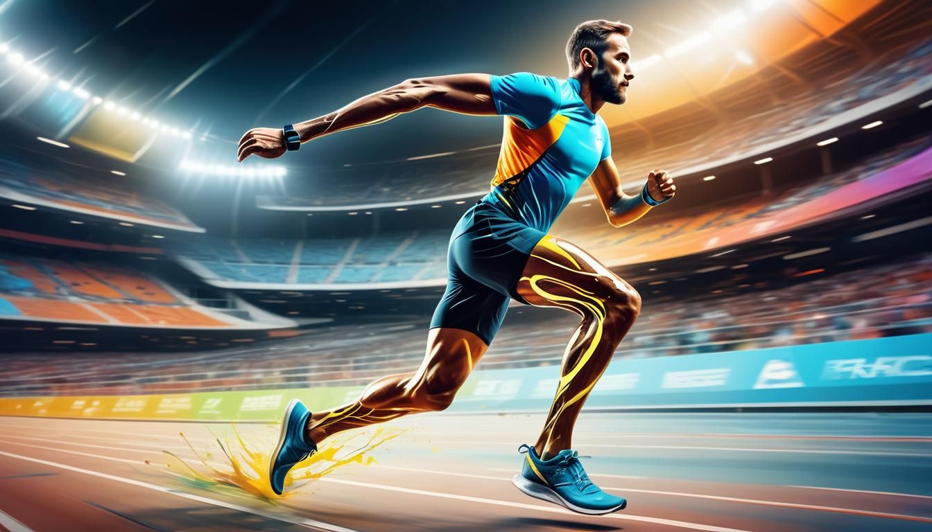 Paralympian Running Marathon with Bioprostheses in Sports Il...