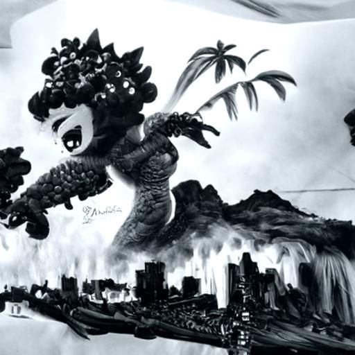 Betty Boop vs. Godzilla in Hawaii