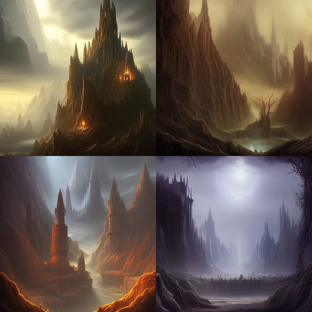 Kingdom's Fall: A Dark Fantasy Matte Painting
