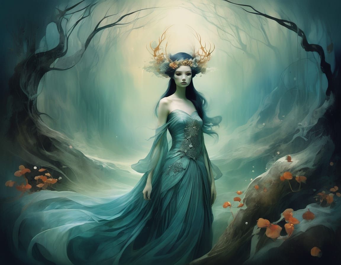 Ethereal Portrait in the Style of Dittmann and Bachelier