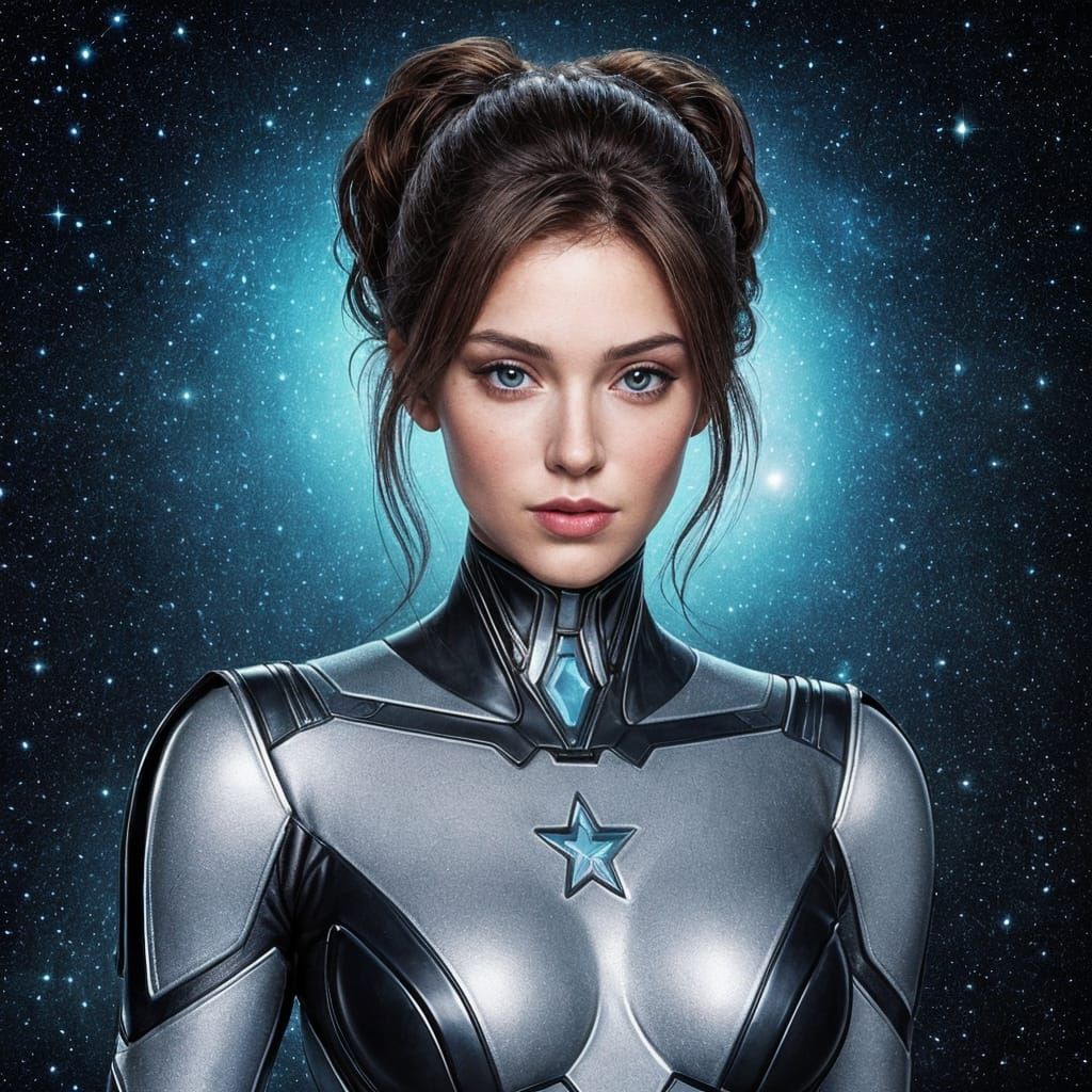 Ethereal Celestial Beauty Made of Starlight