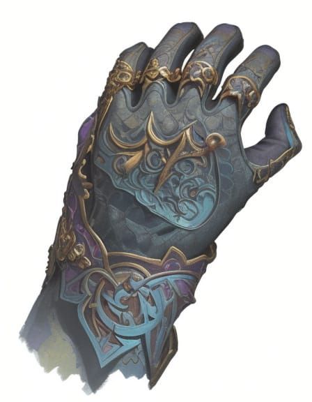 Dark Fantasy Gauntlet in Vibrant Colors