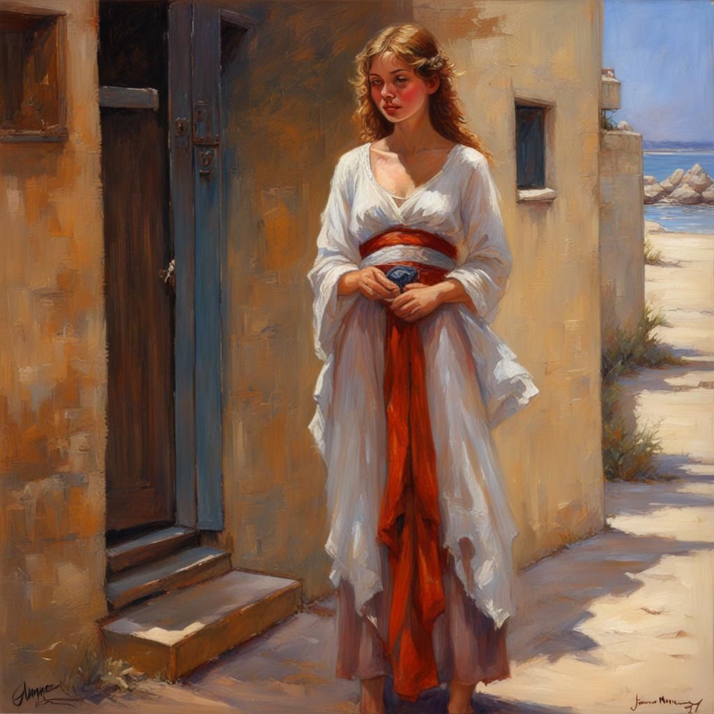 Buchach Oil Painting in James Gurney Style