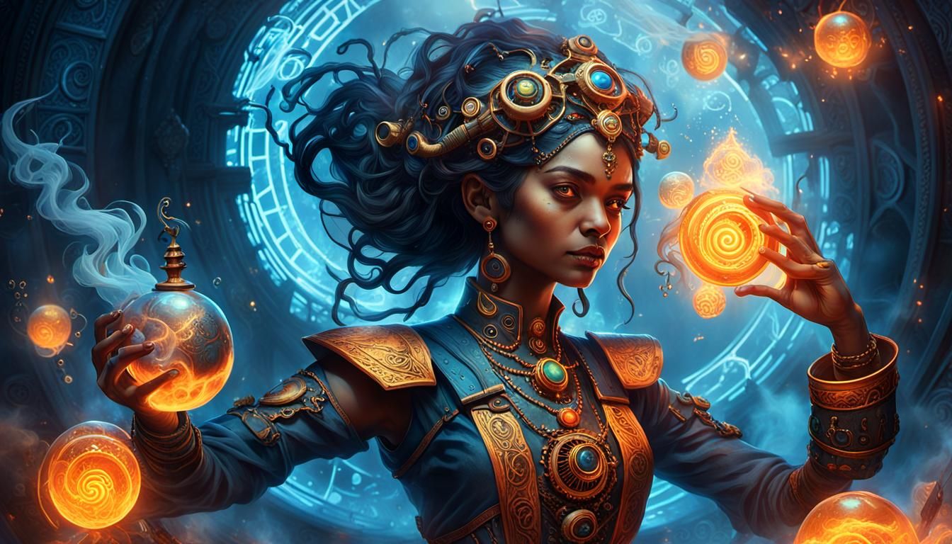 Chennai Cybernetic Alchemist in Digital Art