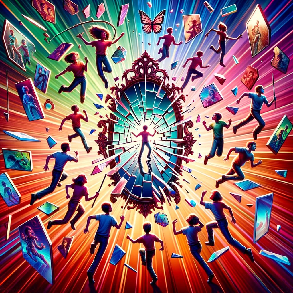 Teenager's Multiple Passions Reflected in Shattered Mirror