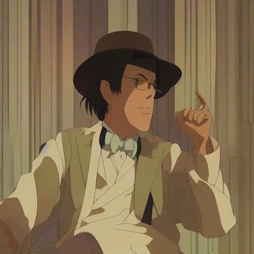 Woodrow Wilson as Anime Key Visual