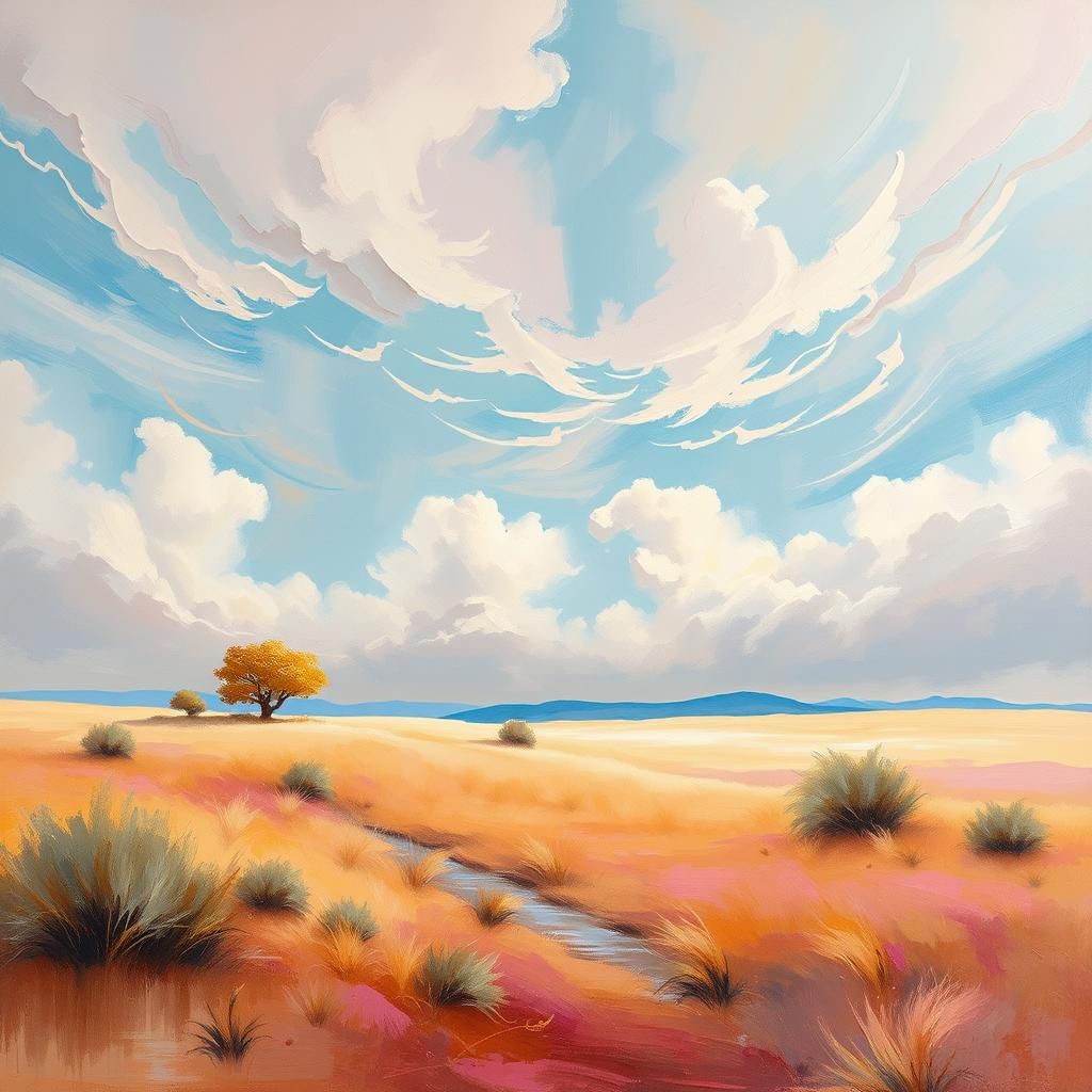 Rococo Landscape with Abstract Elements