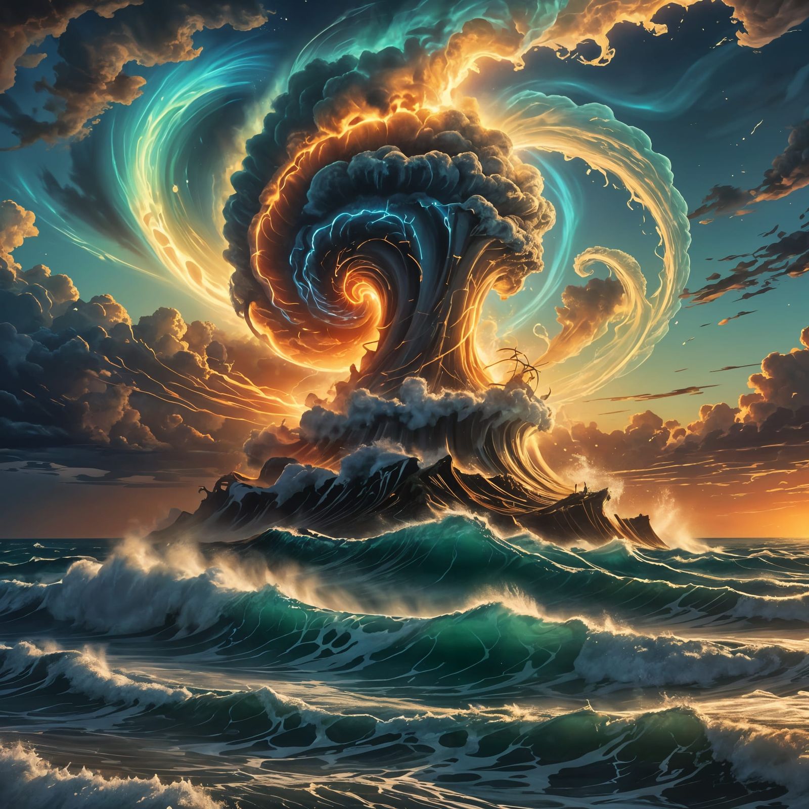 Tornado over the Ocean