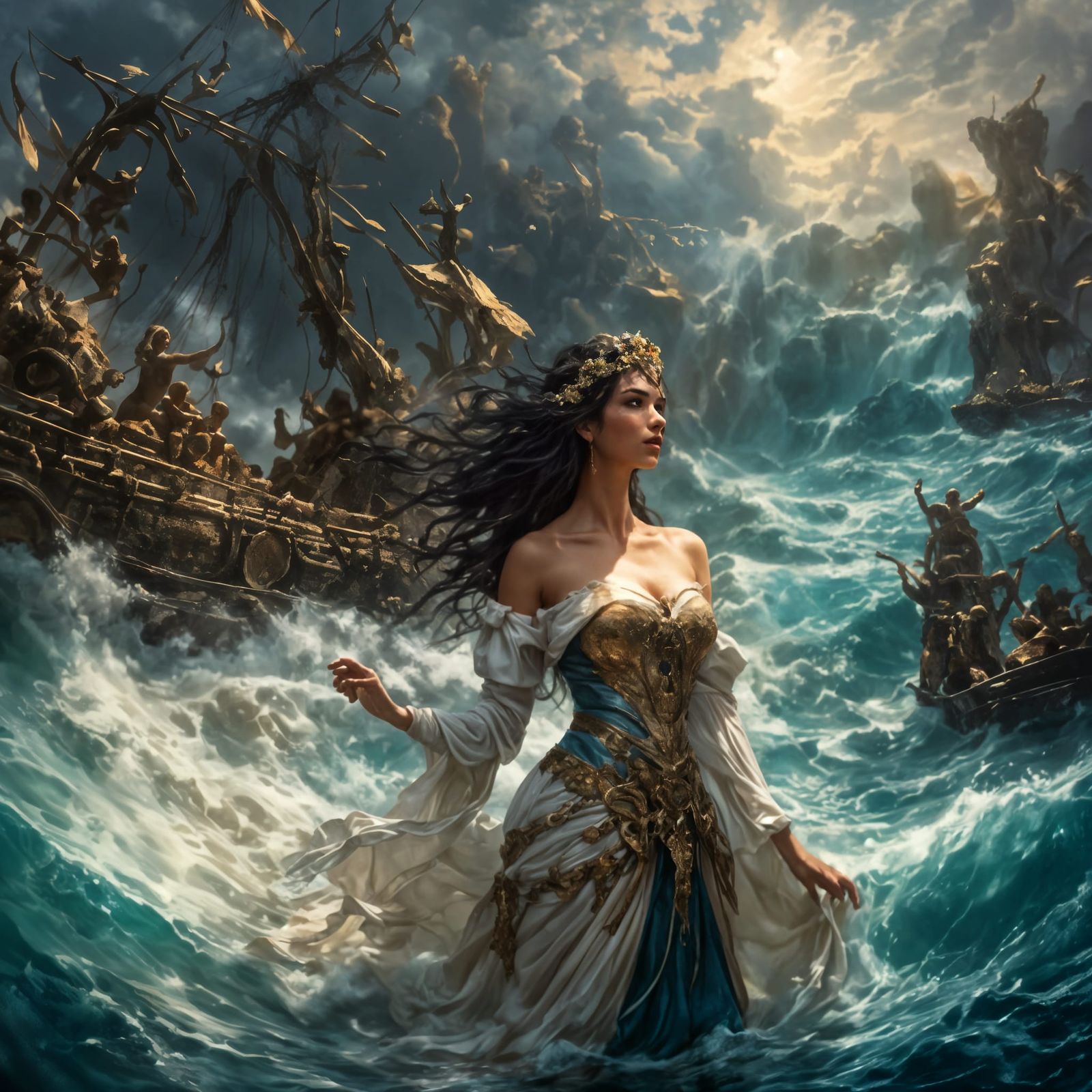 Surreal Siren Song: A Dreamlike Embrace