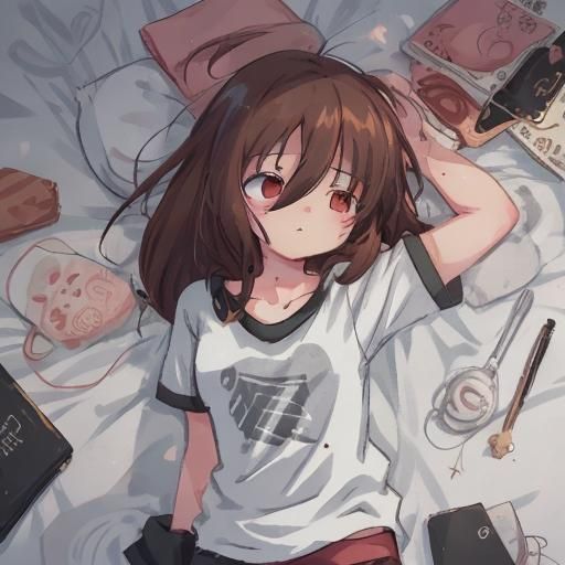 Cute Character Waking Up: 3D Anime Art