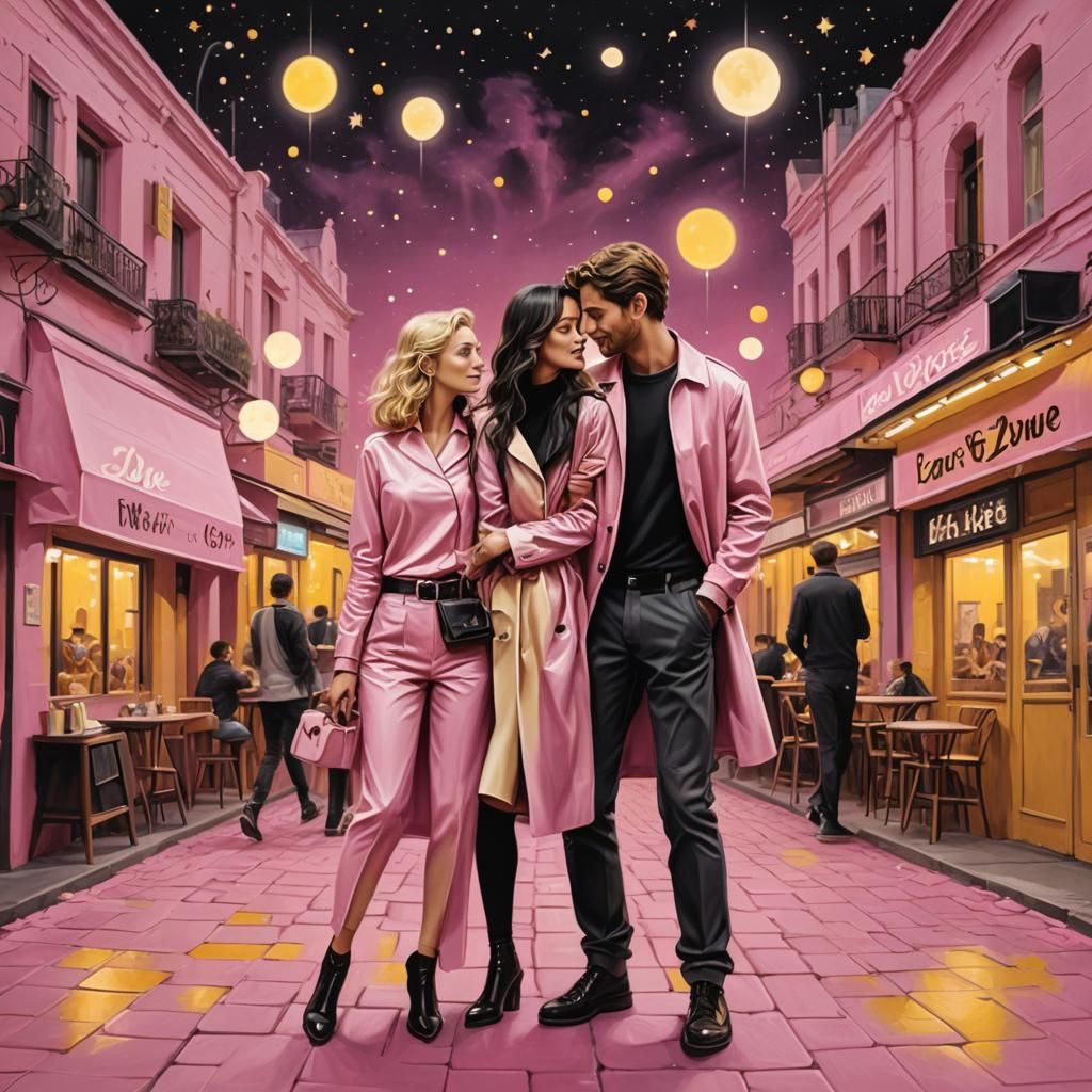 Cute Couple Illustration in 3D Digital Art