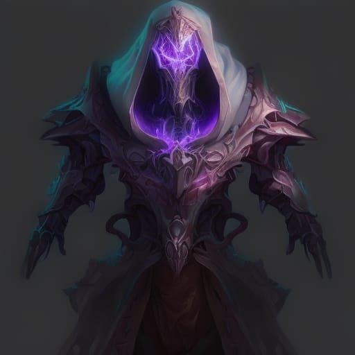 Medieval Cyborg Mindflayer Lich God Portrait