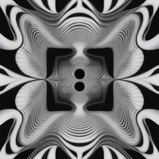 Eye-Deceiving Trompe-l'oeil Illusions in Op Art Style