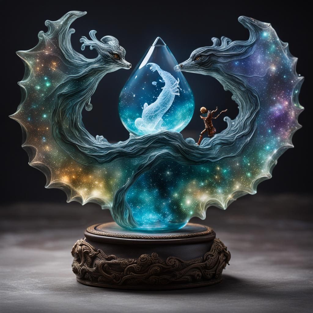 Mystical Glass Creature's Magical Journey
