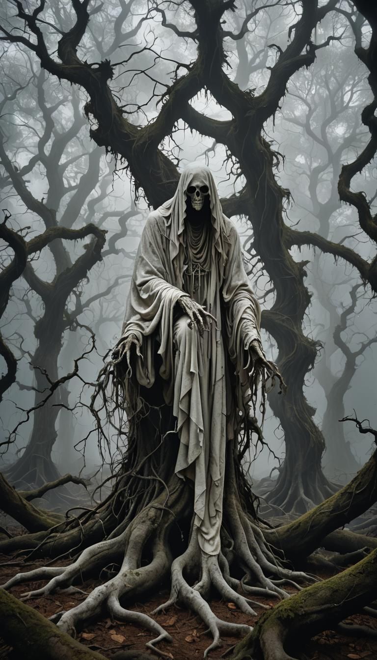 Ghost in Agony: Gothic Surrealism in Dark Forest