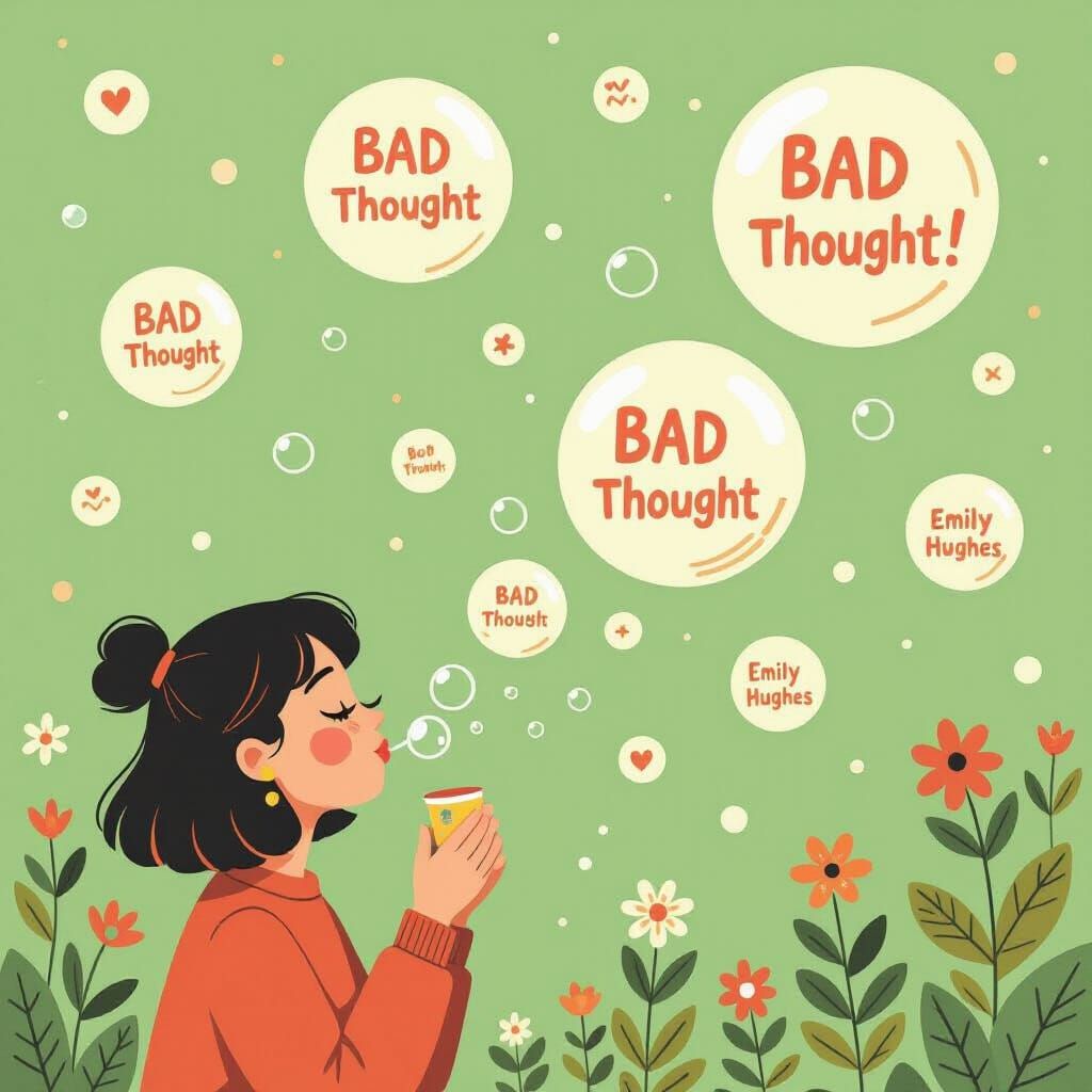 Whimsical Bubbles of Thought in Green Hues