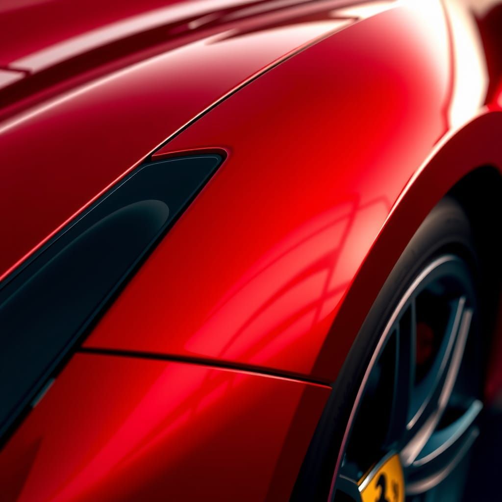 Ferrari 488 GTB: Luxurious Automotive Editorial Illustration