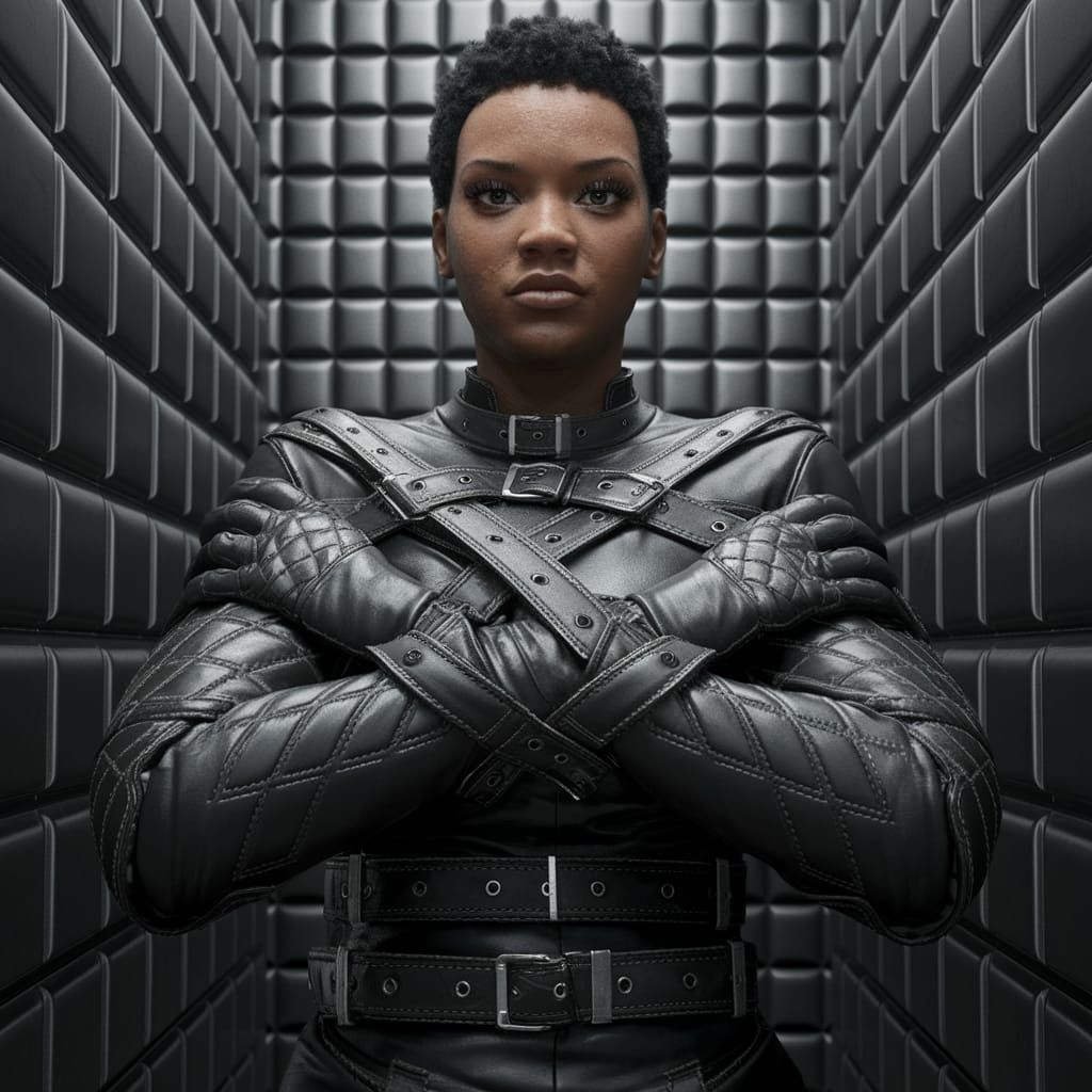 Tortured Beauty in a Futuristic Straitjacket