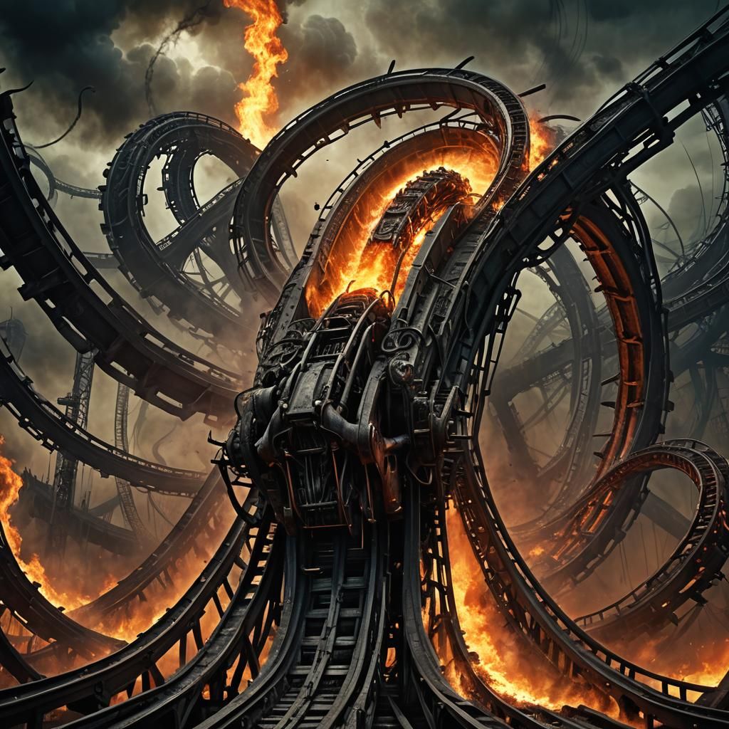 Hellish Roller Coaster Through a Dark Fantasy Realm