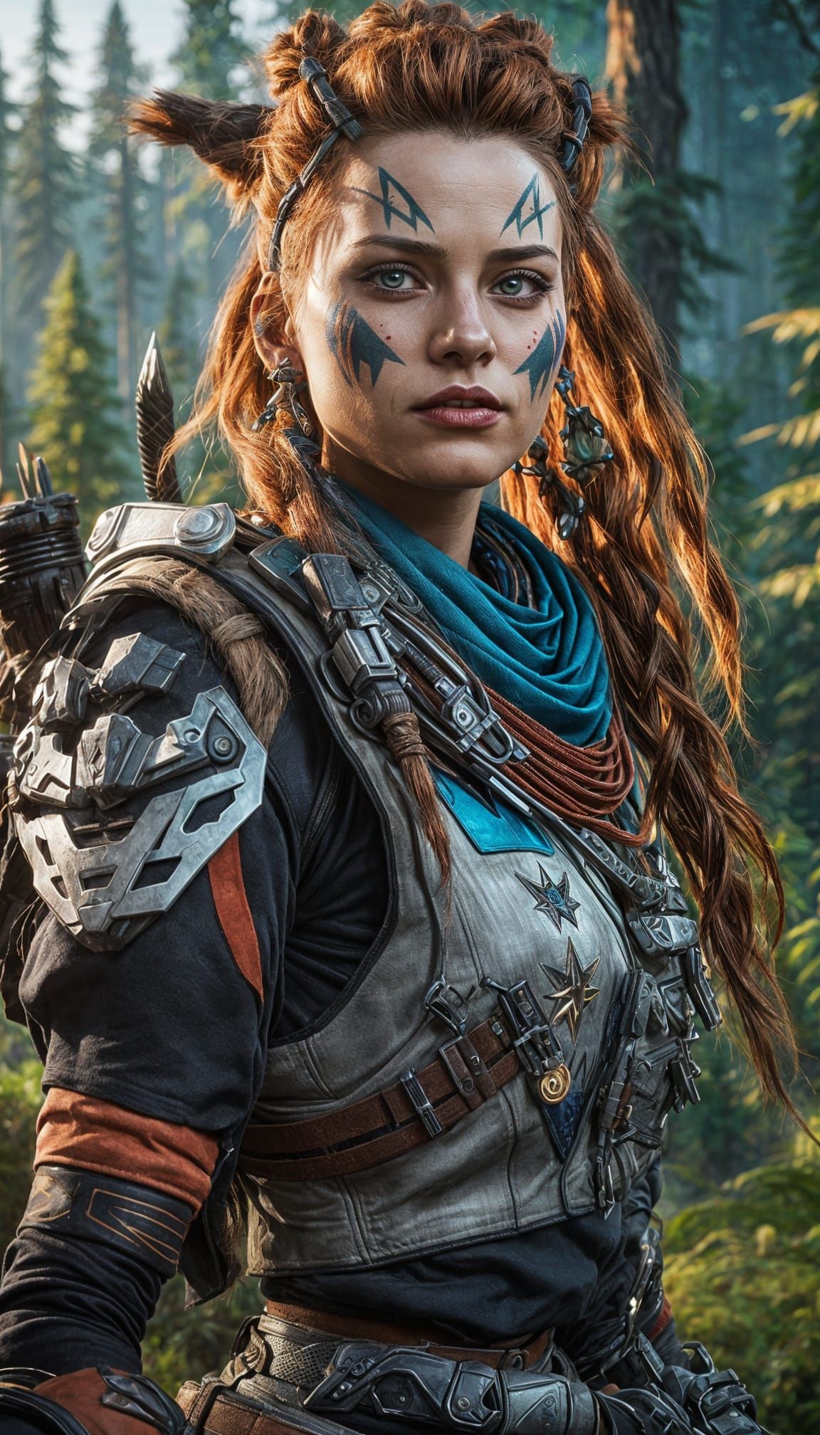 Harley Quinn as Horizon Zero Dawn Game Character