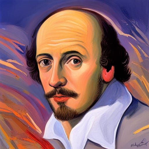 Shakespeare Sonnets: Gouache Painting of Numerology