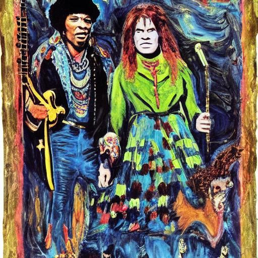 Hendrix and Joplin at Groovy Vampire Blues Festival