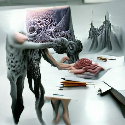 Eldritch Horror: Humanoid Skinning a Human